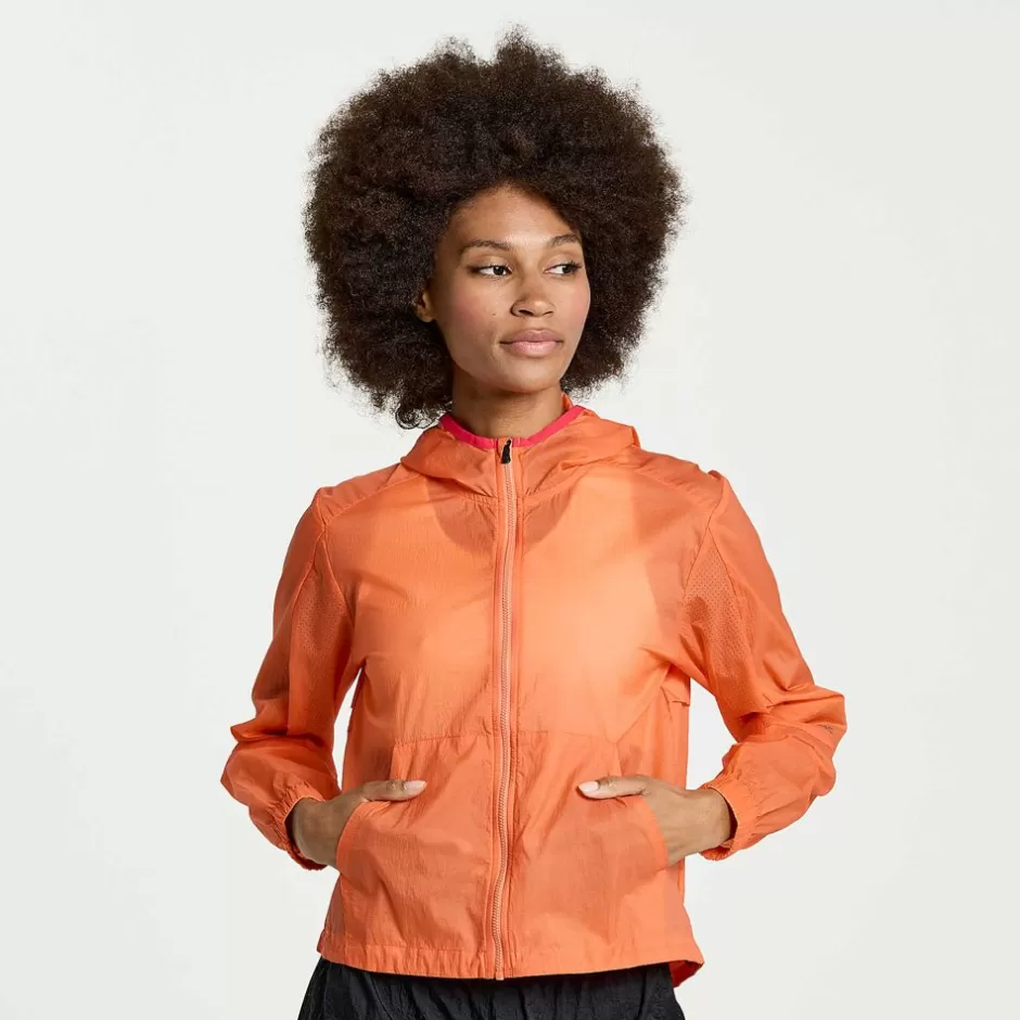 Damen Elevate Packaway Jacket | Saucony New