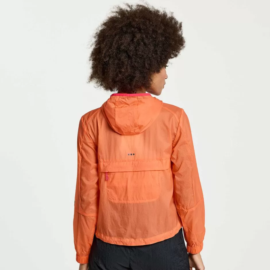 Damen Elevate Packaway Jacket | Saucony New