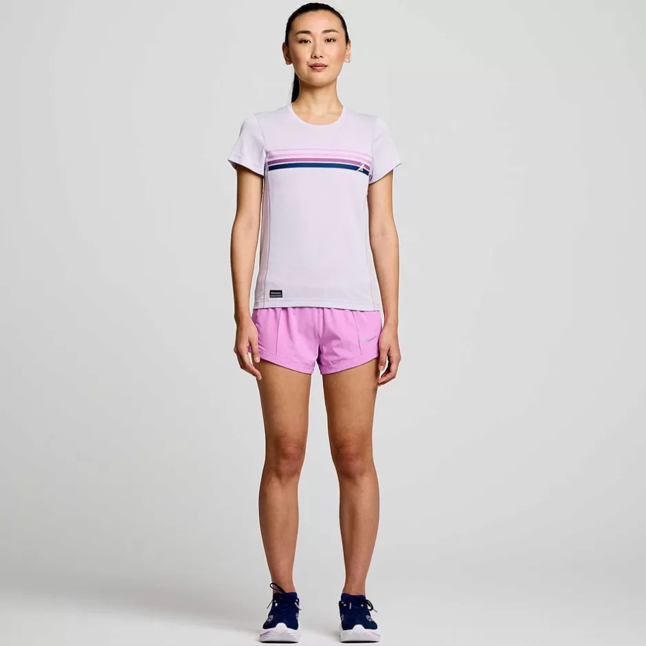 Damen Stopwatch Graphic Short Sleeve | Saucony Sale