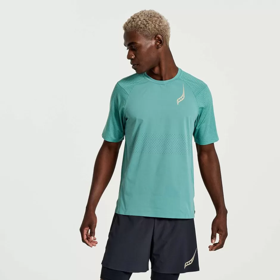 Herren Pinnacle Short Sleeve | Saucony New